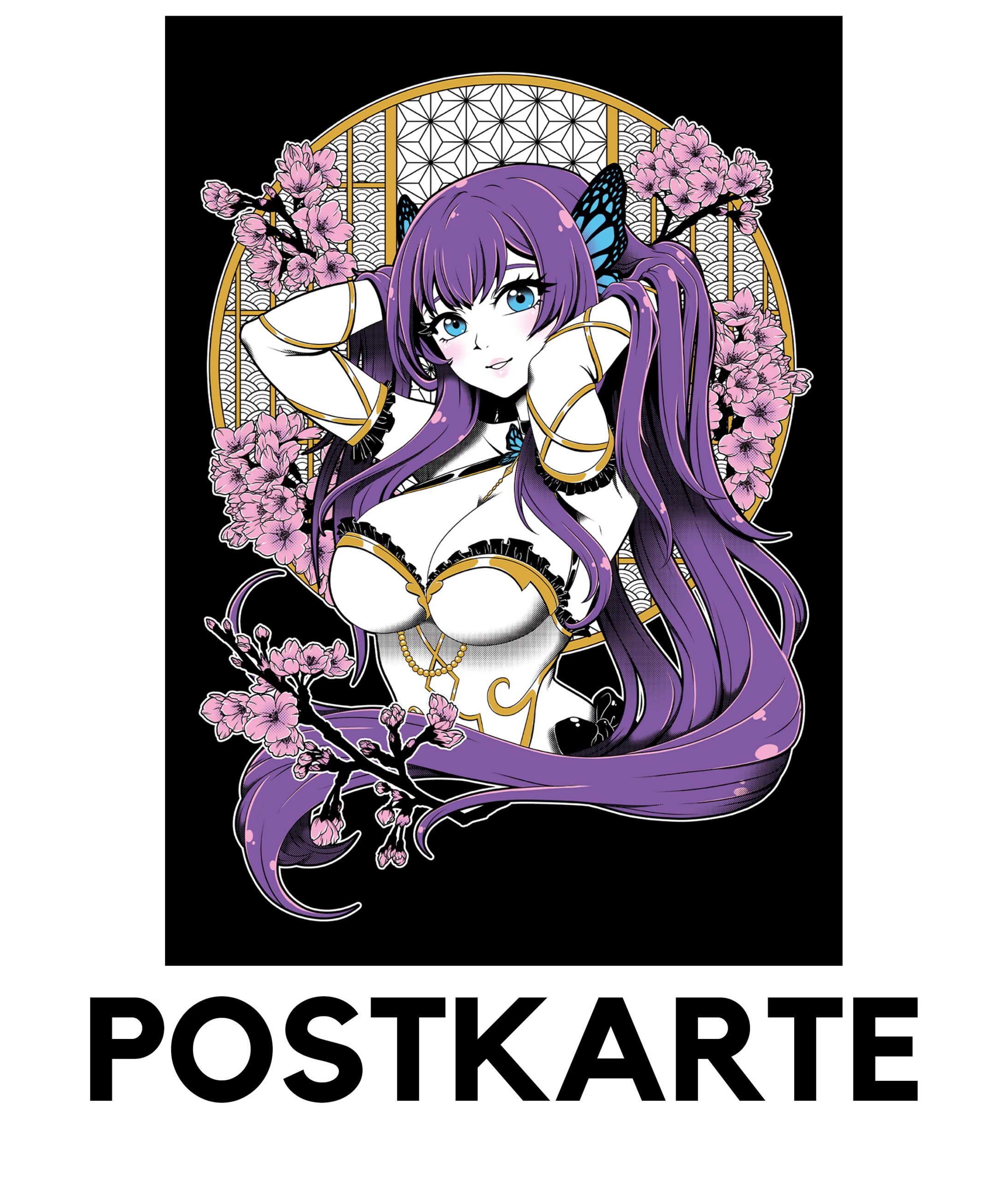 Postkarte - Kirschblüte