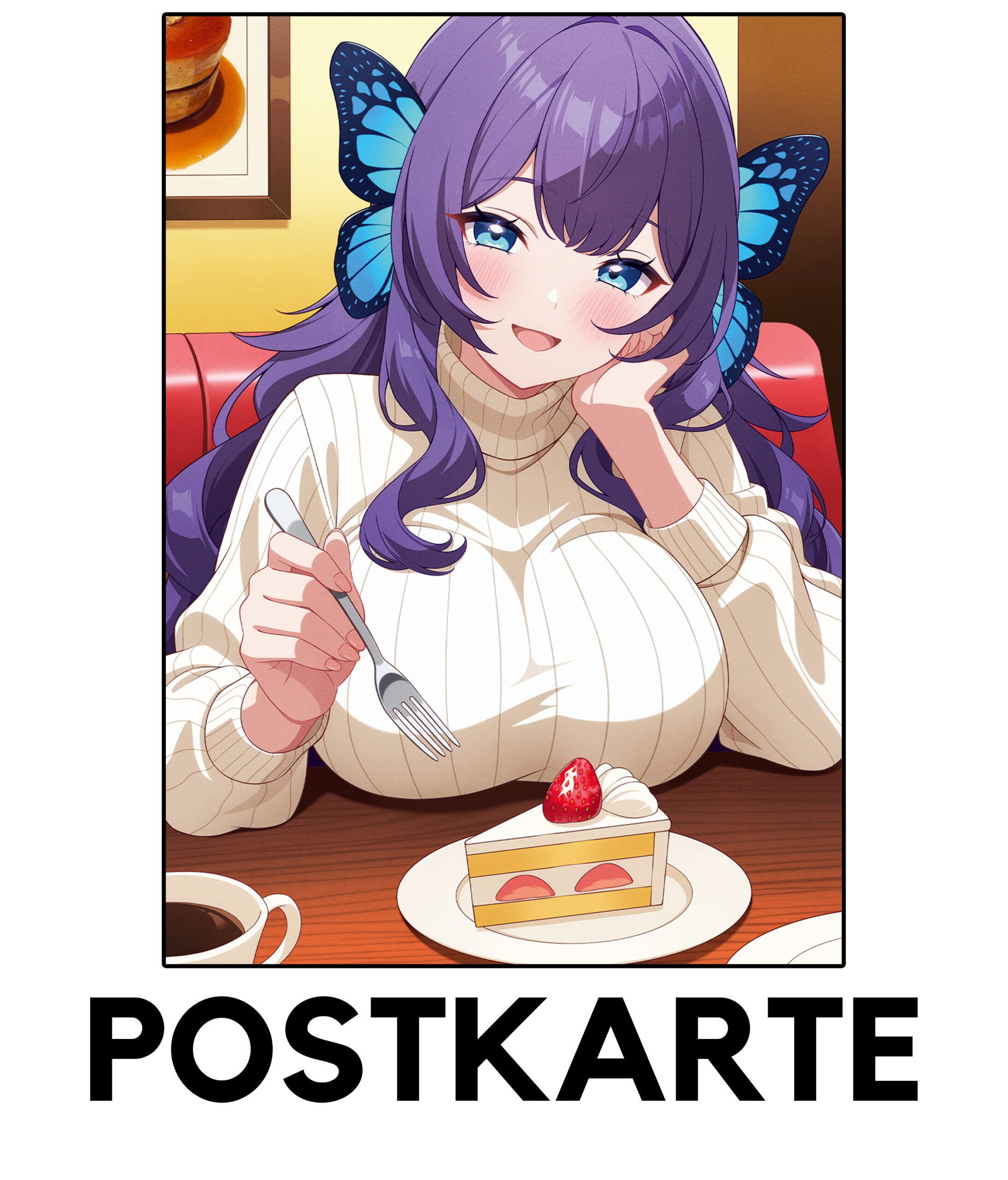 Postkarte - Café