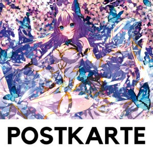 Postkarte - Catgirl [Holografischer Effekt]