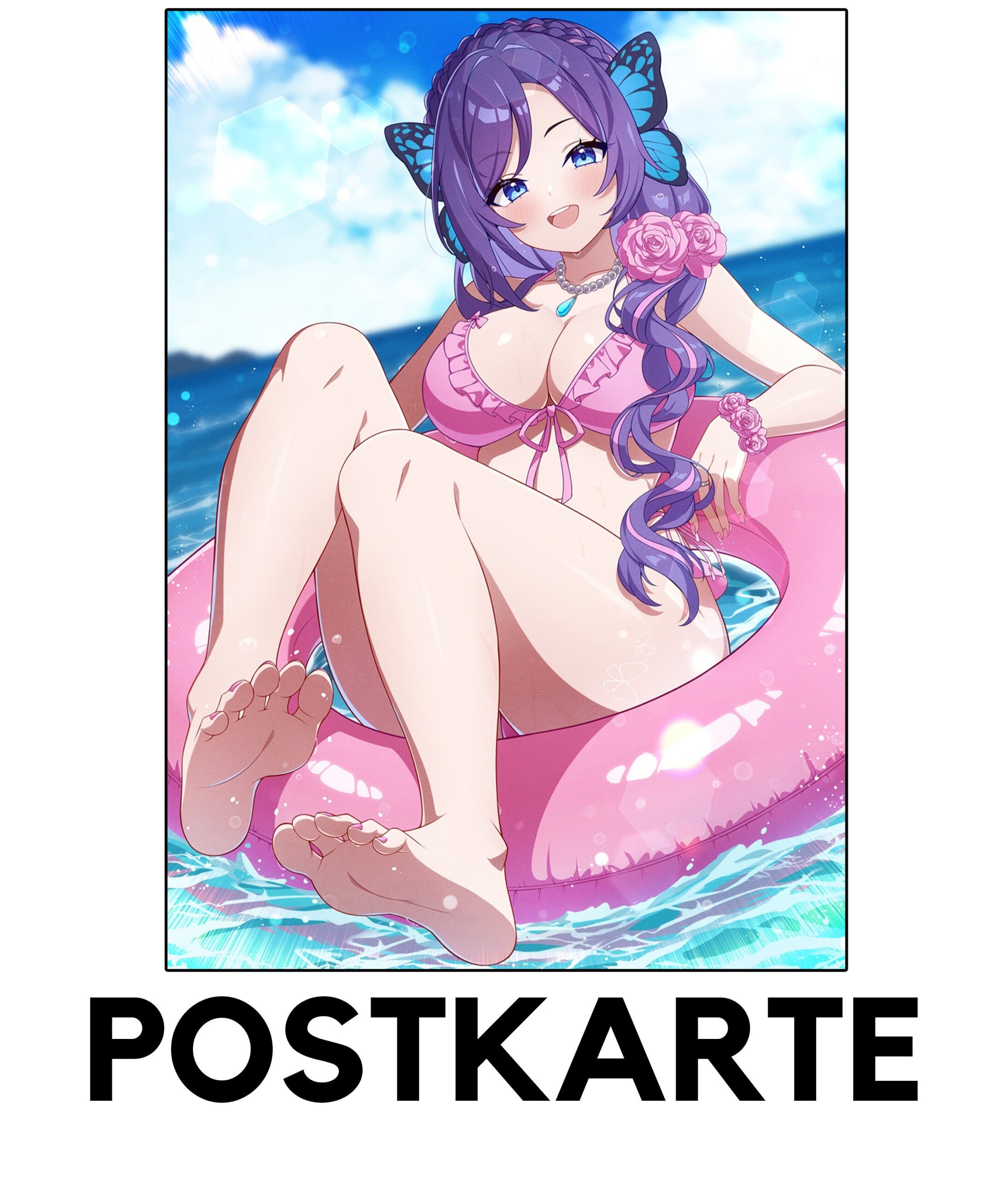 Postkarte - Schwimmreifen