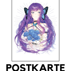 Postkarte - Blumenstrauß [Perlmutt Effekt]